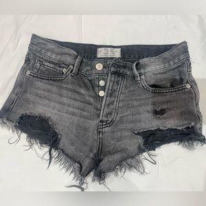 Womens black free people Jean shorts